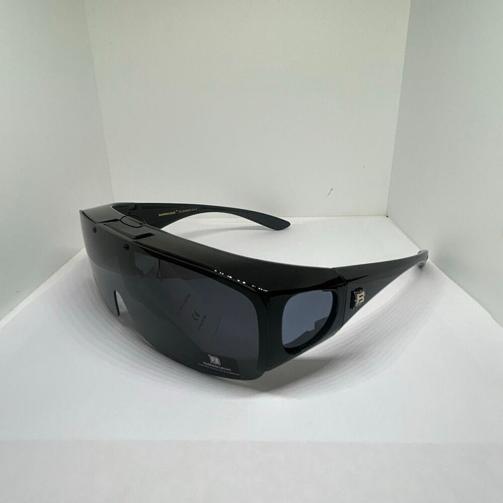 Barricade Polarized Flip Up Fit Over Sunglasses UV400 Wrap Around